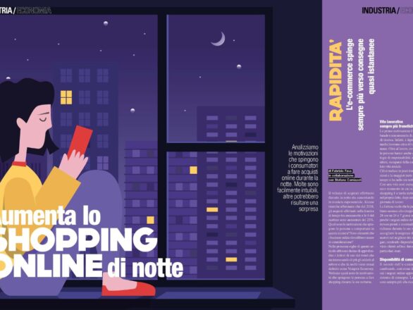 Shopping online di notte